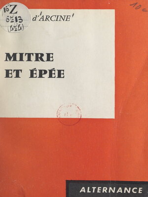 cover image of Mitre et épée
